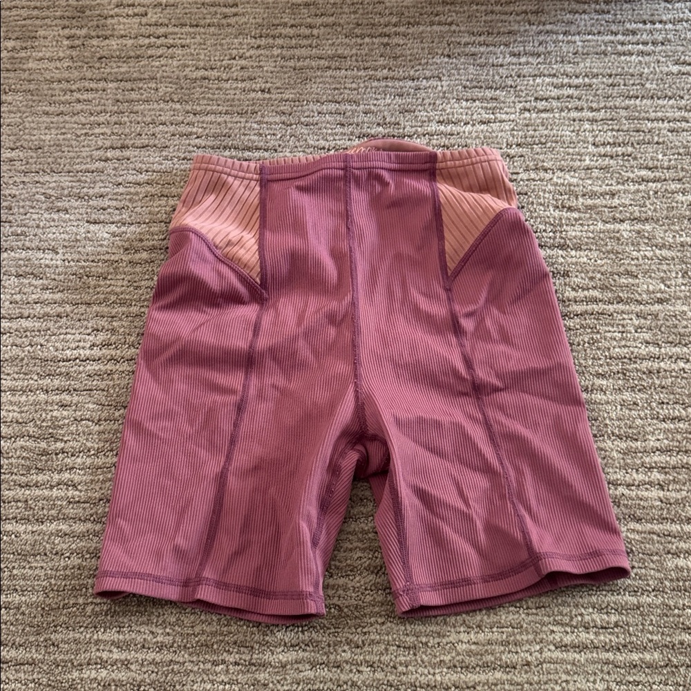 For Love & Lemons Purple Biker Shorts